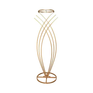 Metallic Wire Mermaid Tail Stand, 36-Inch