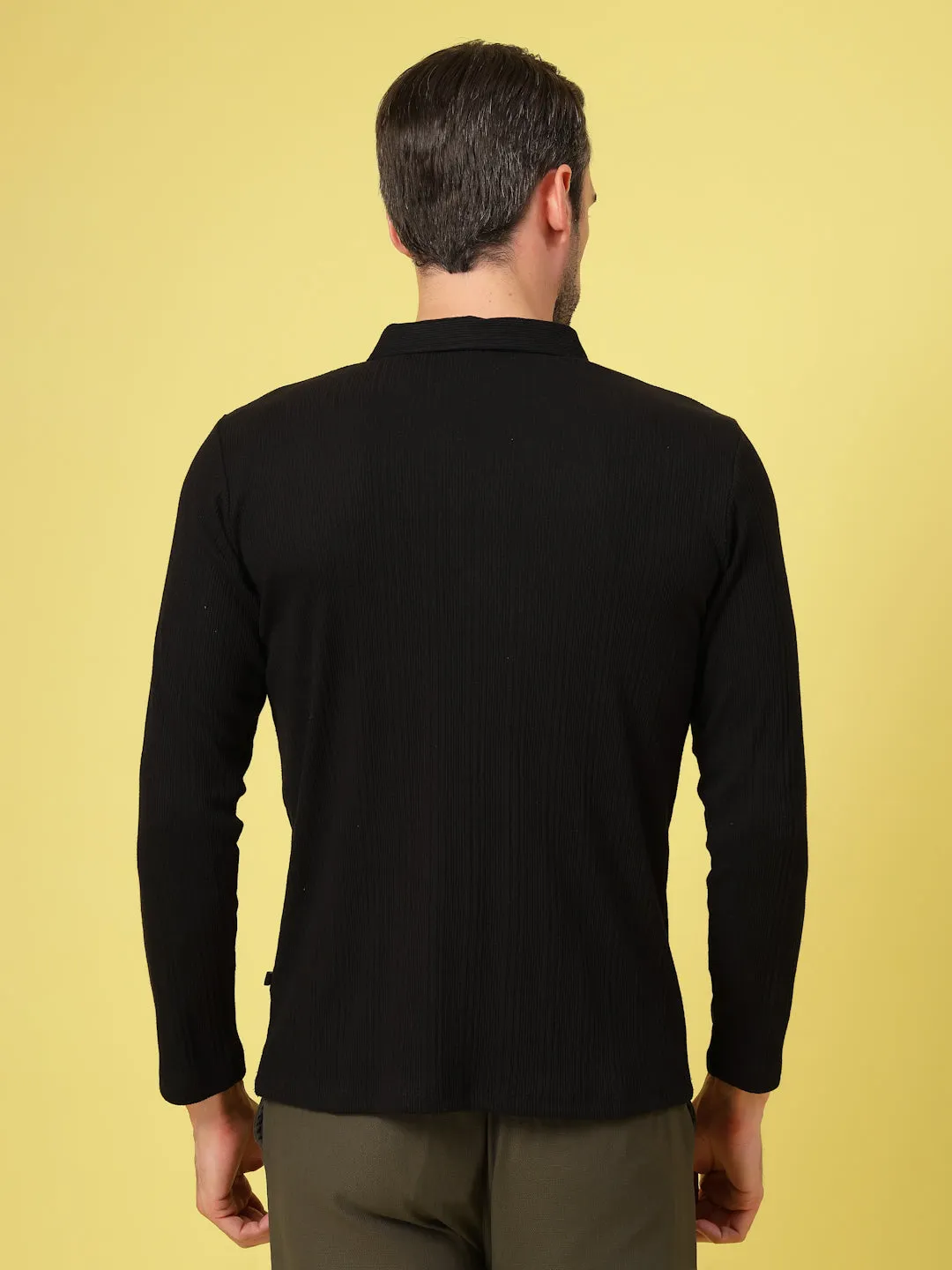 Modern Fit Polo Zipper T-Shirt