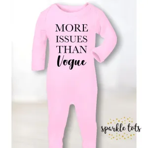 More issues than vogue baby romper