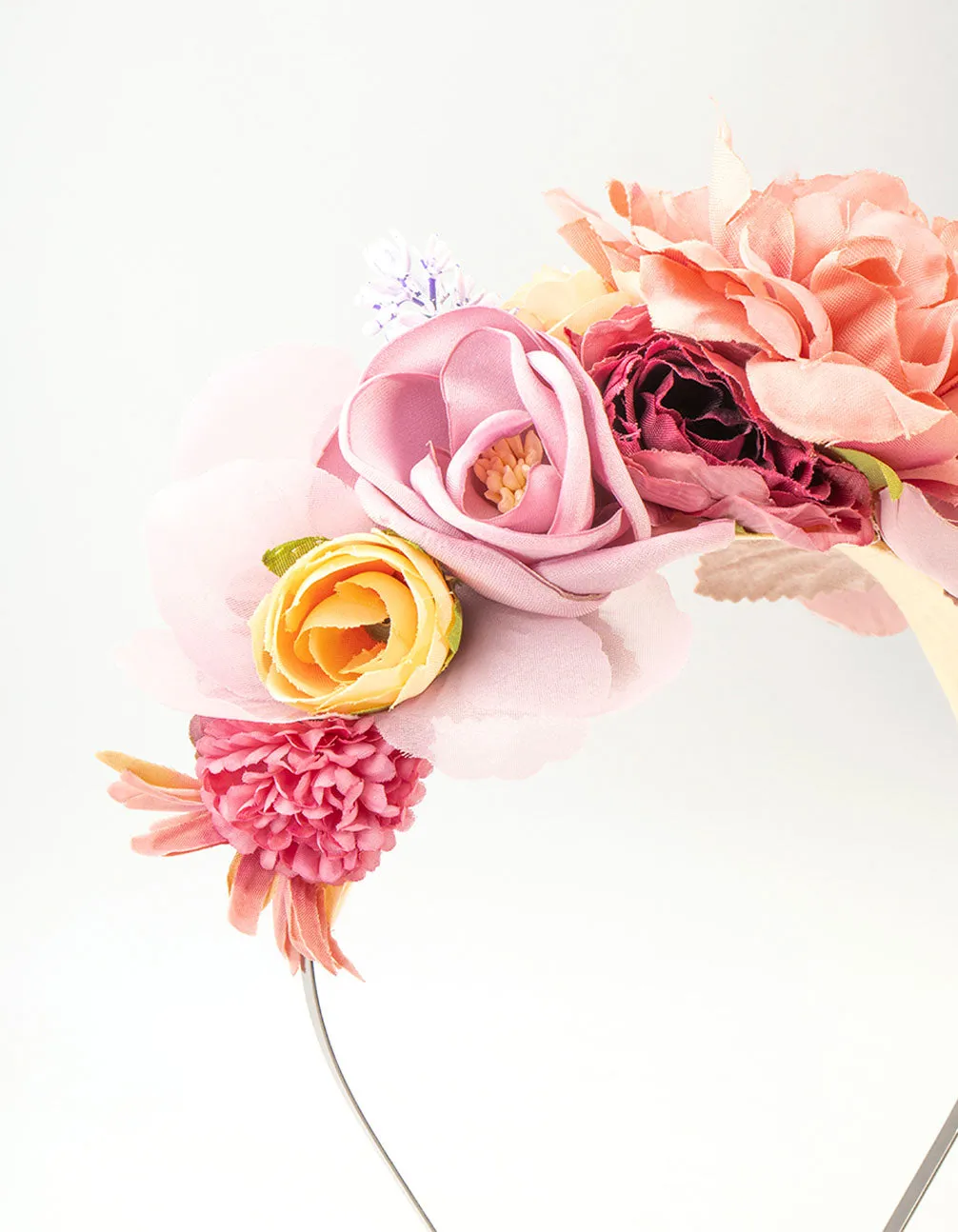 Multicoloured Flower Fabric Headband