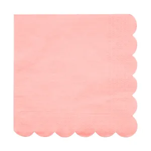 Neon Coral Large Napkins
