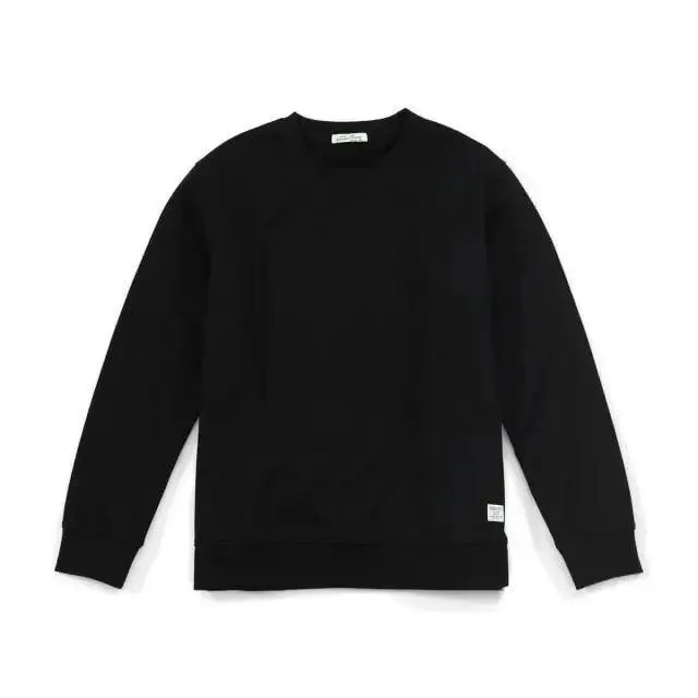 New Autumn  Winter Sweatshirt Men Casual Minimalist Sweatshirt O-Neck For Men Solid Color Ladies Long Sleeve Casual Pullover Clothes Sweatshirt