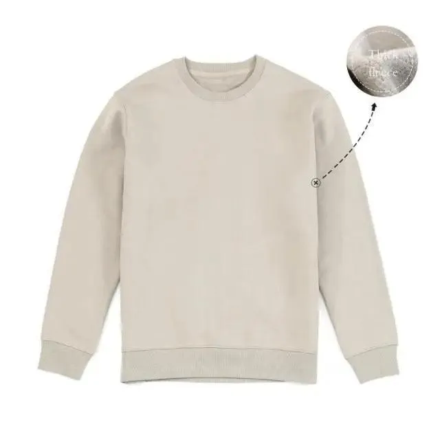 New Autumn  Winter Sweatshirt Men Casual Minimalist Sweatshirt O-Neck For Men Solid Color Ladies Long Sleeve Casual Pullover Clothes Sweatshirt