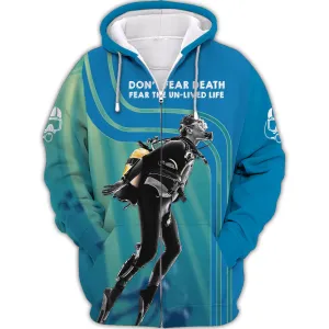 New Fashion Scuba Diving 3D All Over Printed Hoodies For Men and Women