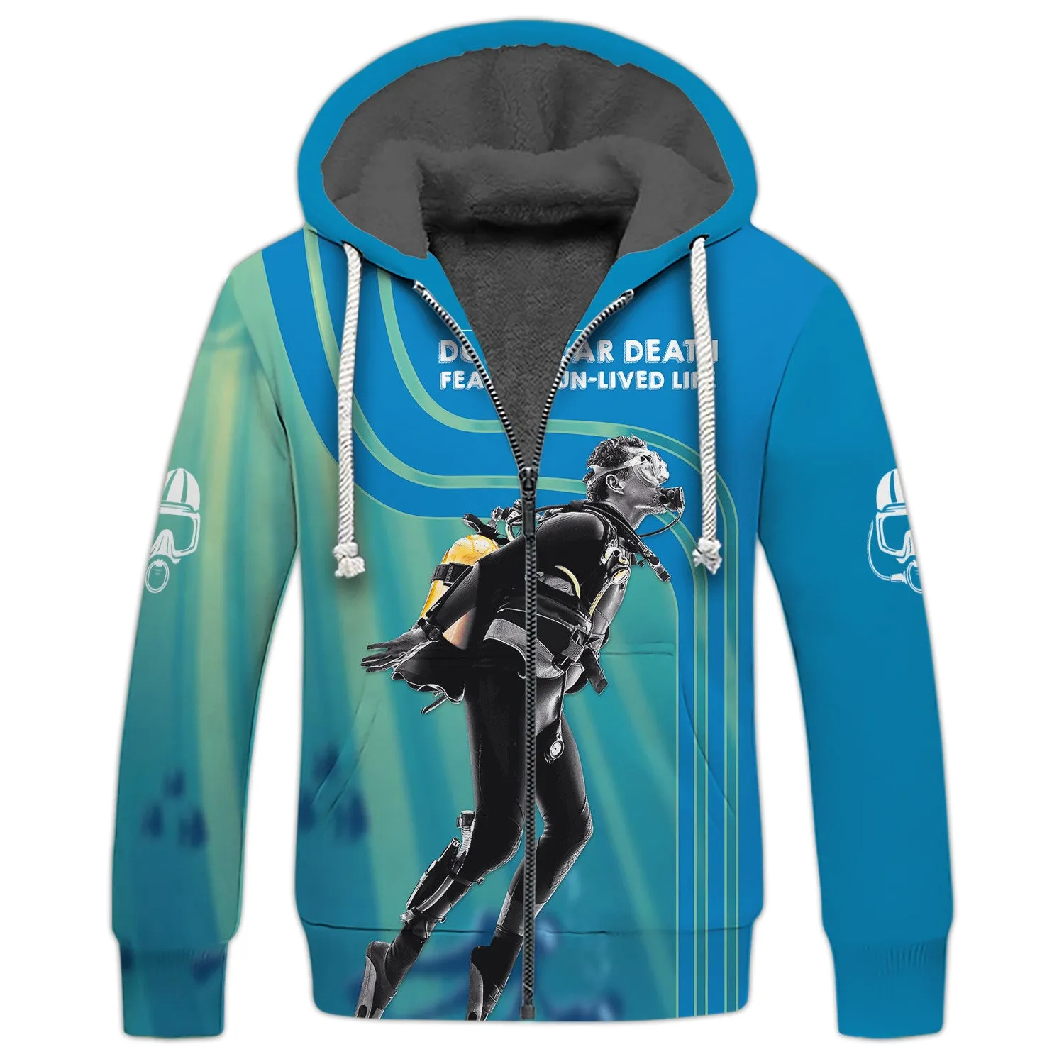 New Fashion Scuba Diving 3D All Over Printed Hoodies For Men and Women
