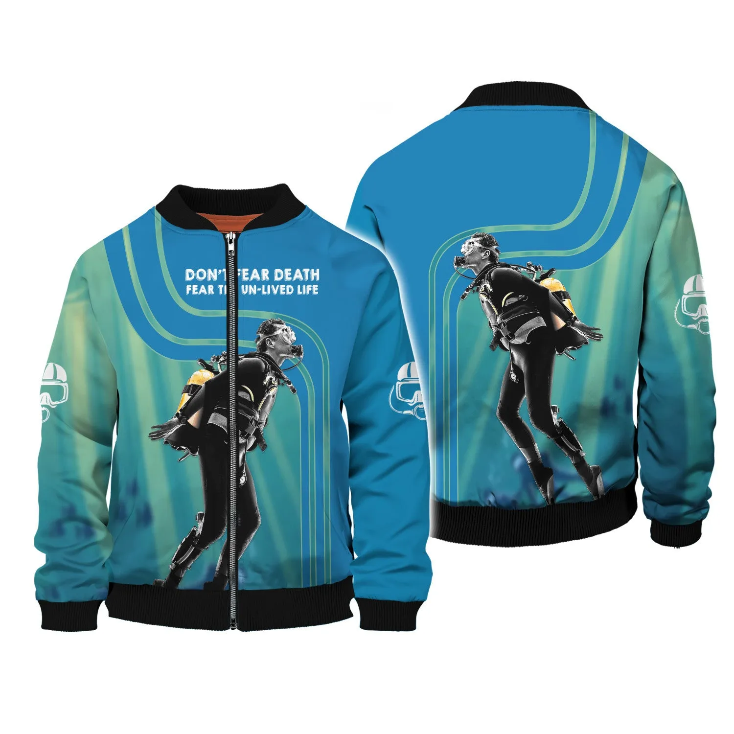 New Fashion Scuba Diving 3D All Over Printed Hoodies For Men and Women