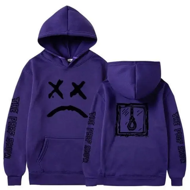 New Happy Cool Smiling Face Print Winter Fashion Couple Pullover Streetwear Sweatshirts Cute Aesthetic Print Classic Hoodies For Men Women Unisex Durable Comfortable Hoodies