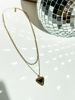 Onyx Double Up Layering Necklace