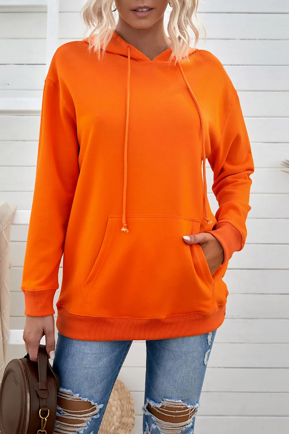 Orange Oversized Hoodie