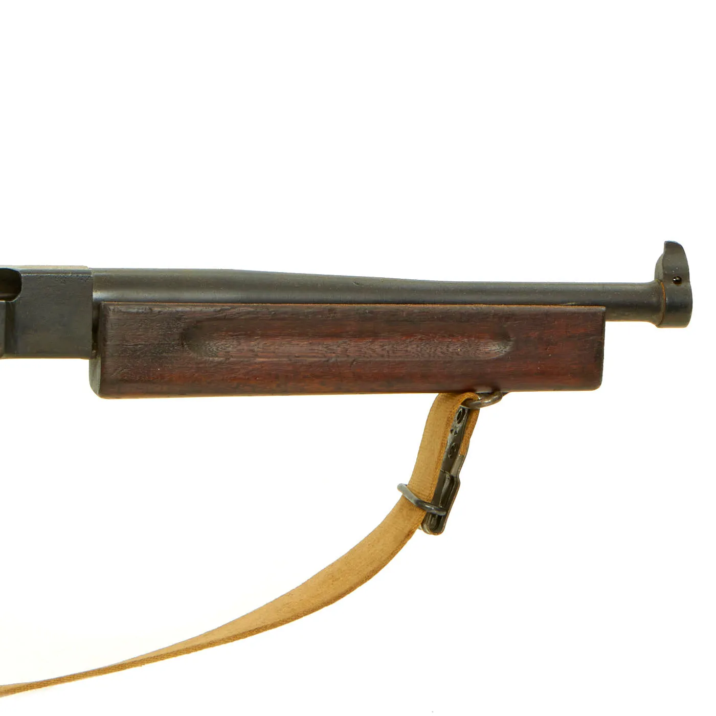 Original U.S. WWII Thompson M1 Display Submachine Gun Serial 184349 with Sling & Magazine - Original WWII Parts