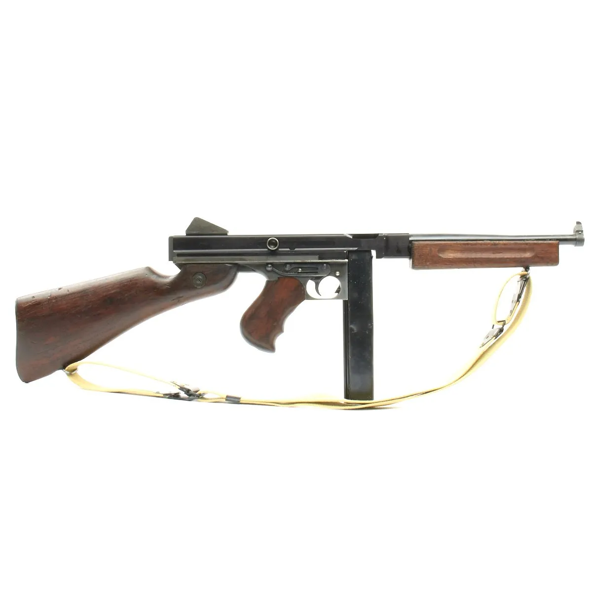 Original U.S. WWII Thompson M1 Display Submachine Gun with Sling