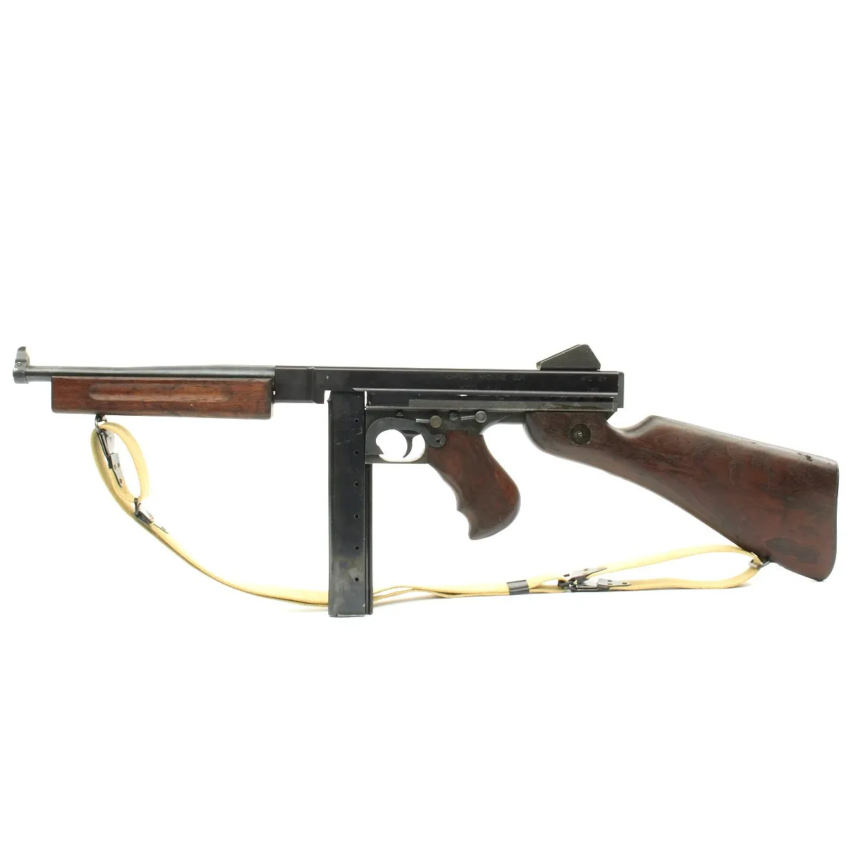 Original U.S. WWII Thompson M1 Display Submachine Gun with Sling
