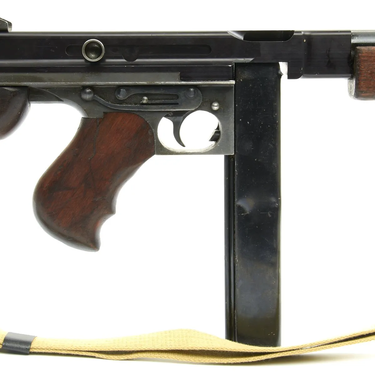 Original U.S. WWII Thompson M1 Display Submachine Gun with Sling