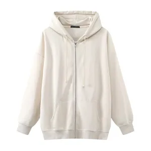 Oversize Girls Thick Hoodies 2021 Spring Fashion Ladies Streetwear Fleece Outfits Casual Boyfriend Hoodies Unisex Women Chic