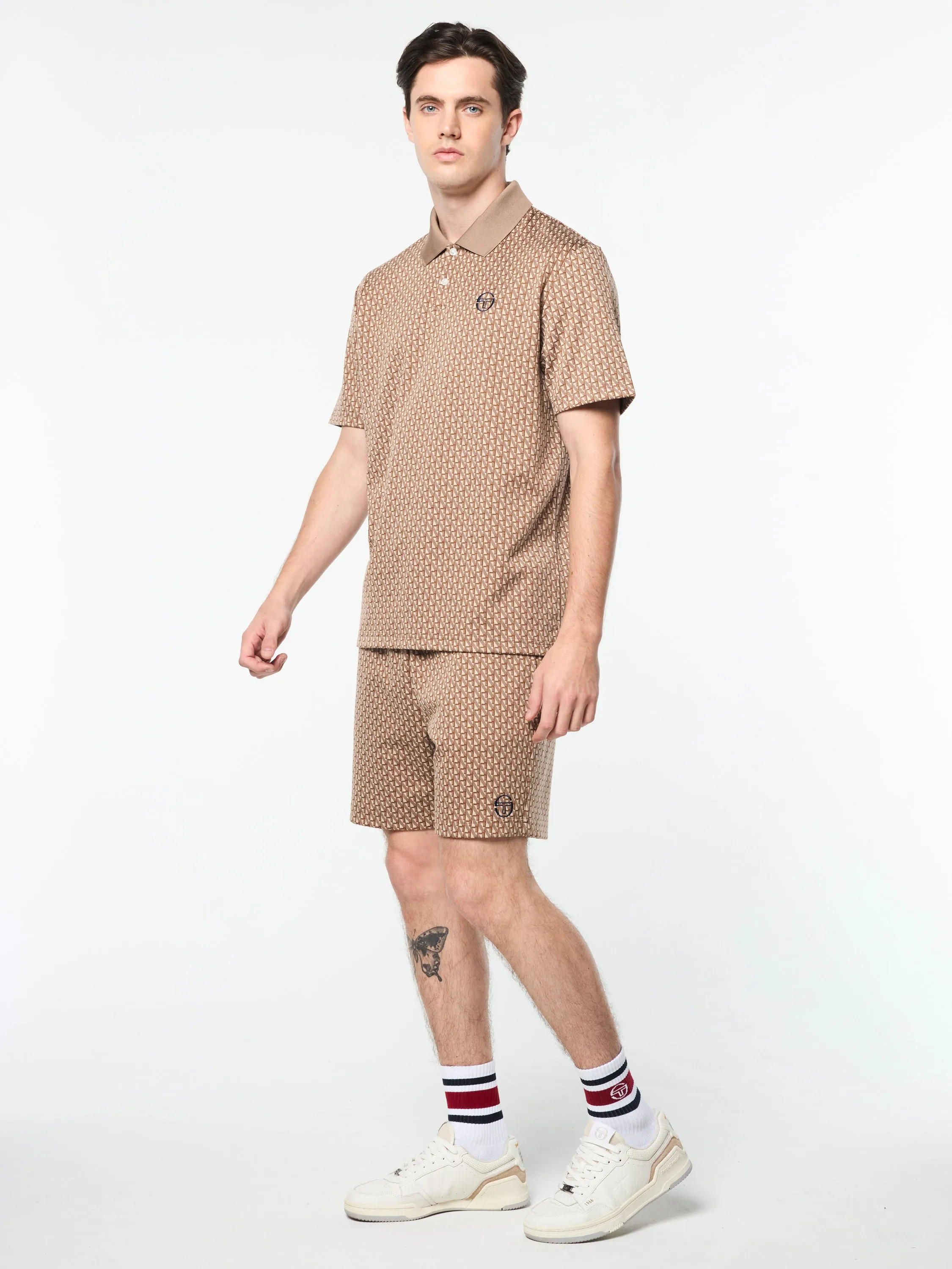 Paolo Knit Polo- Taupe Grey