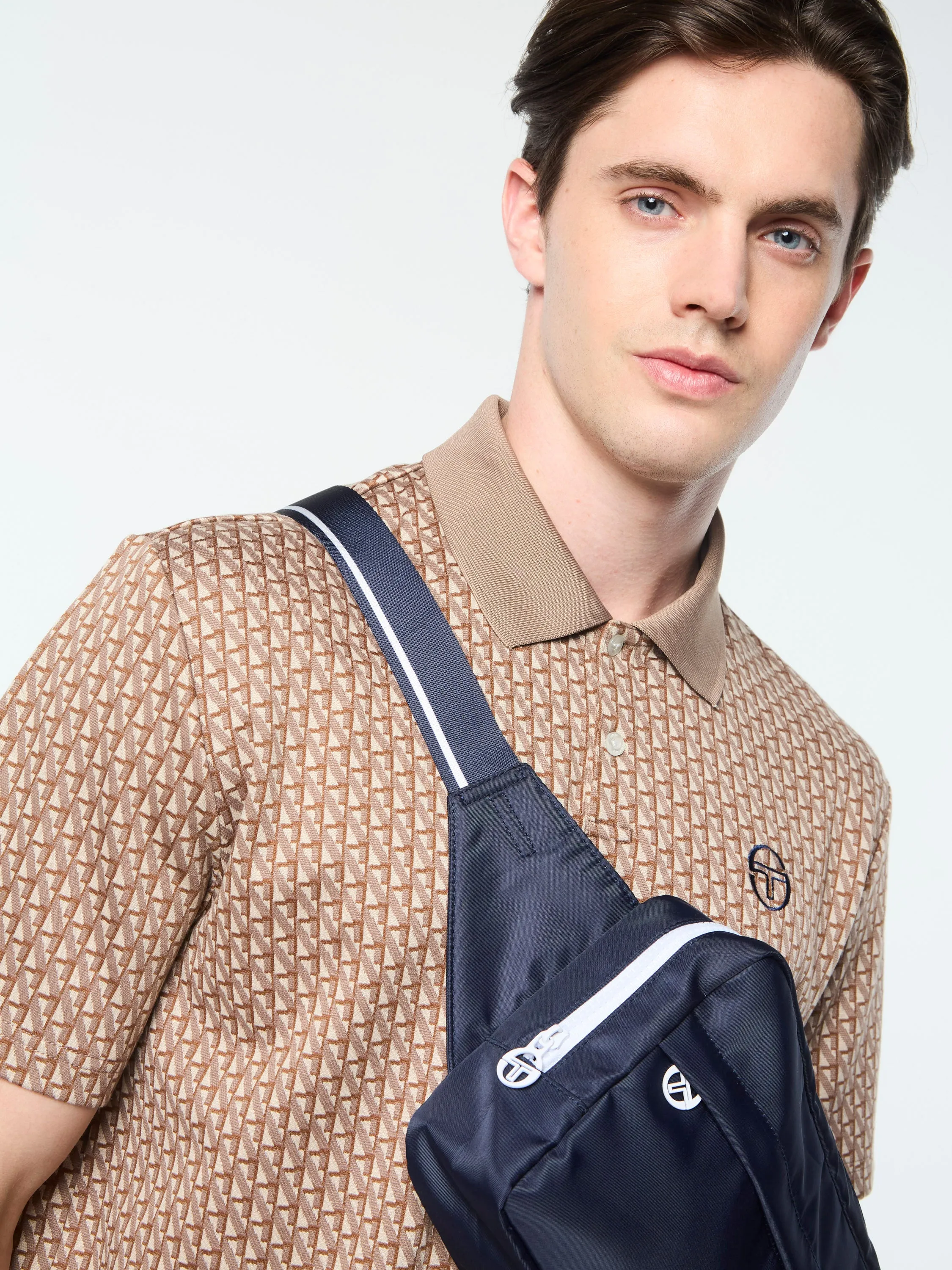 Paolo Knit Polo- Taupe Grey