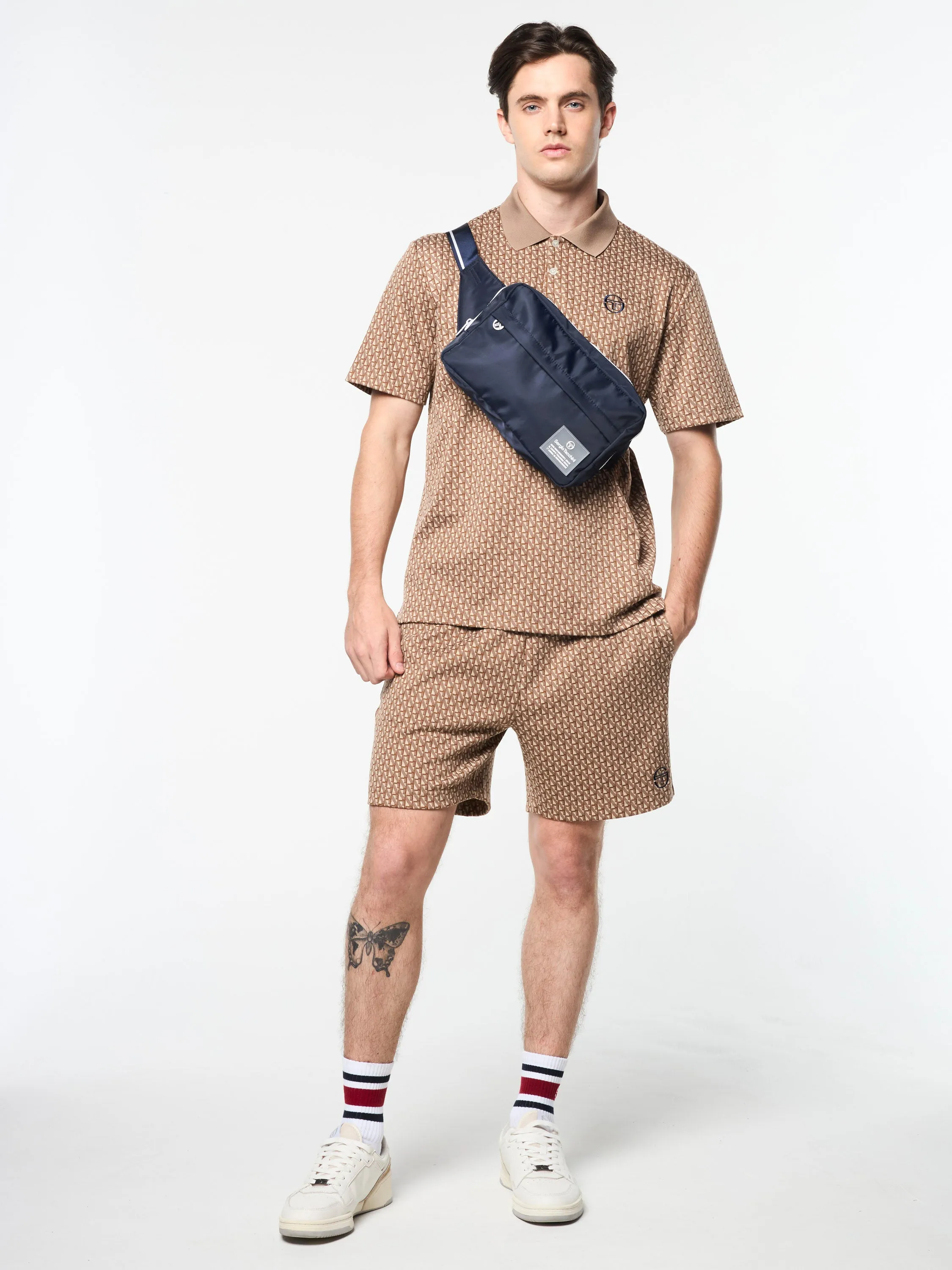 Paolo Knit Polo- Taupe Grey
