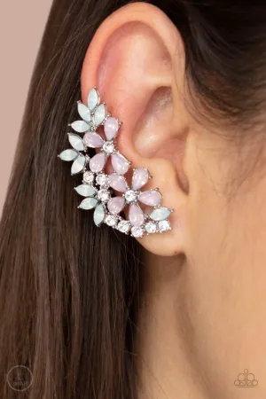 Paparazzi Garden Party Powerhouse - Pink Ear Crawler Earings