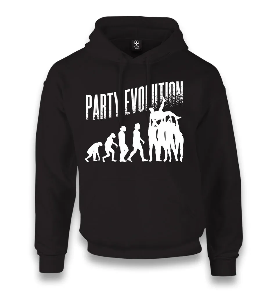 Party Evolution Unisex Black Hoodie