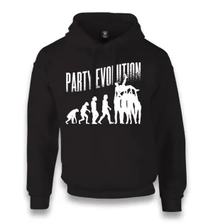 Party Evolution Unisex Black Hoodie