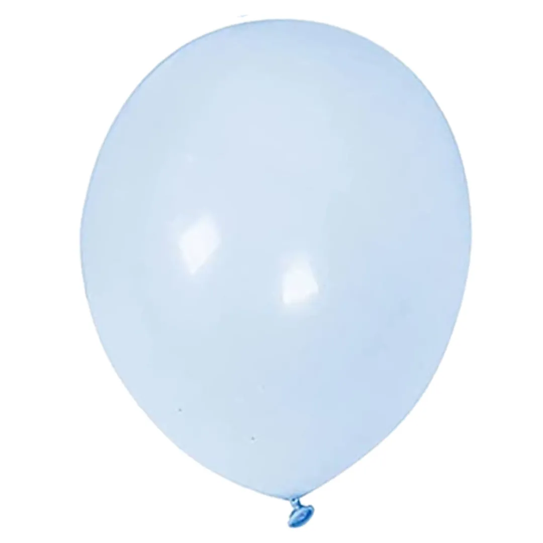 Pastel Baby Blue Macaron Party Balloons - 50 pcs.