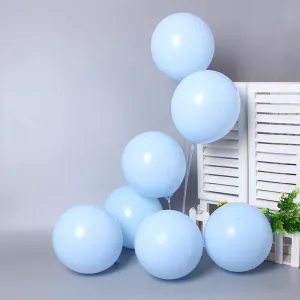 Pastel Baby Blue Macaron Party Balloons - 50 pcs.