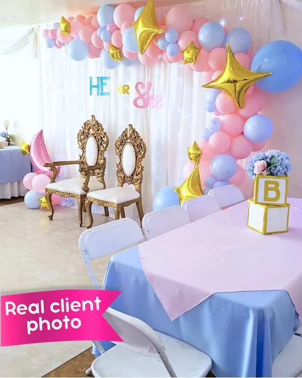 Pastel Baby Blue Macaron Party Balloons - 50 pcs.