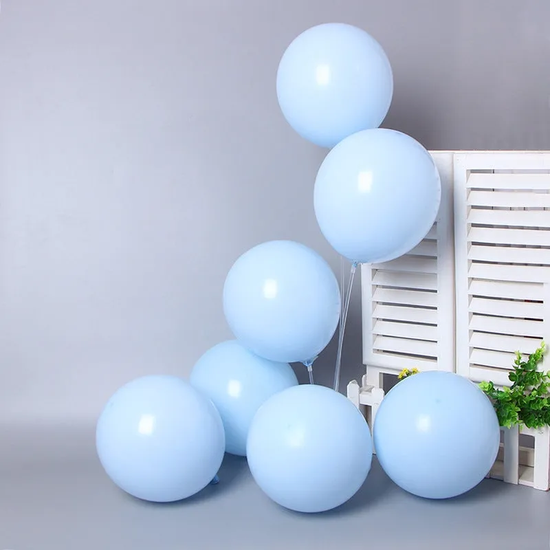 Pastel Baby Blue Macaron Party Balloons - 50 pcs.