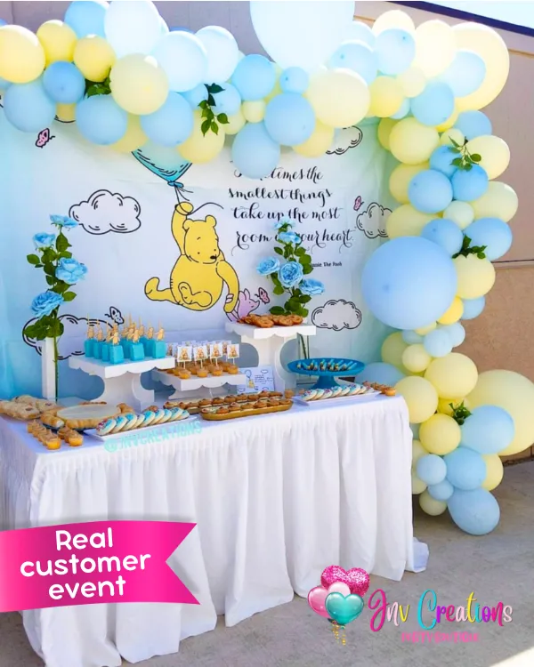Pastel Baby Blue Macaron Party Balloons - 50 pcs.