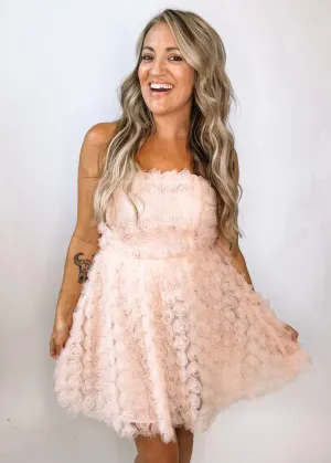 Peace Rose Strapless Mini Dress