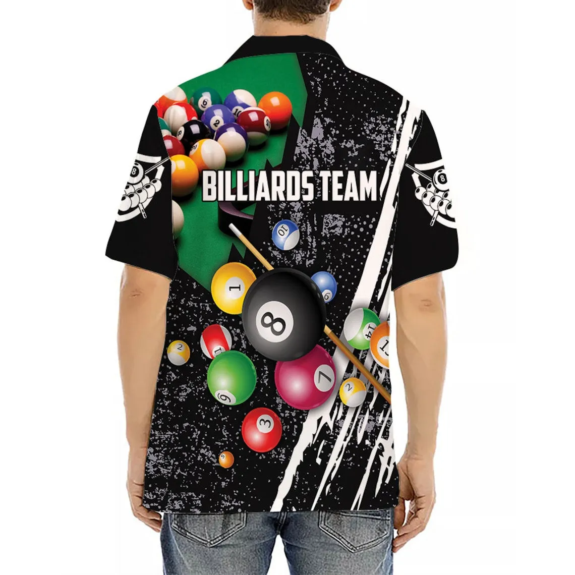 Personalized Billiards Team Hawaiian Shirt, Gifts For Bachelor Party, Best Gifts for Men, Pool Player Hawaii Shirt, Gift For Billiard Lovers