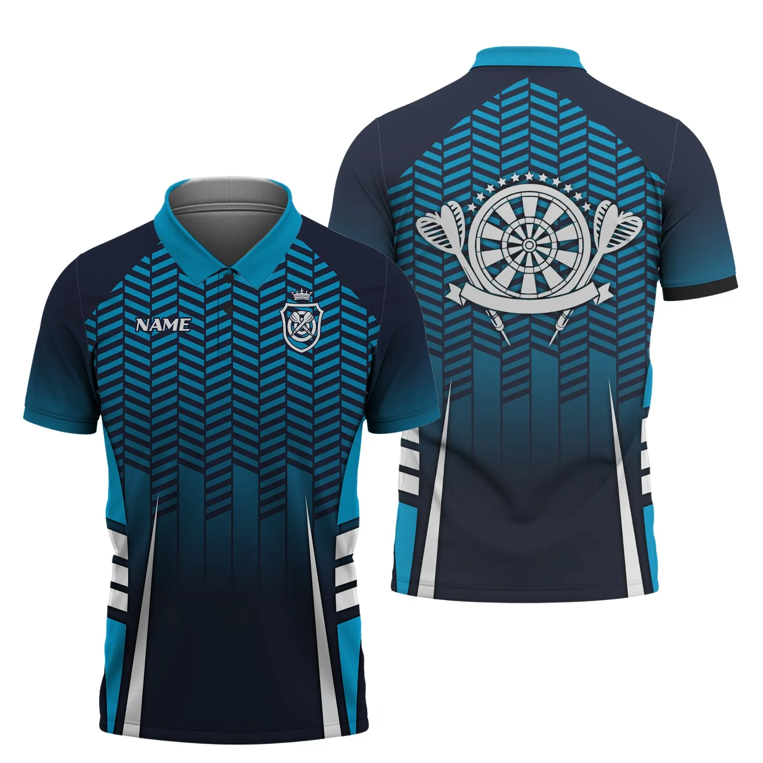 Personalized Name Dart Board Blue 3D Printed Shirts