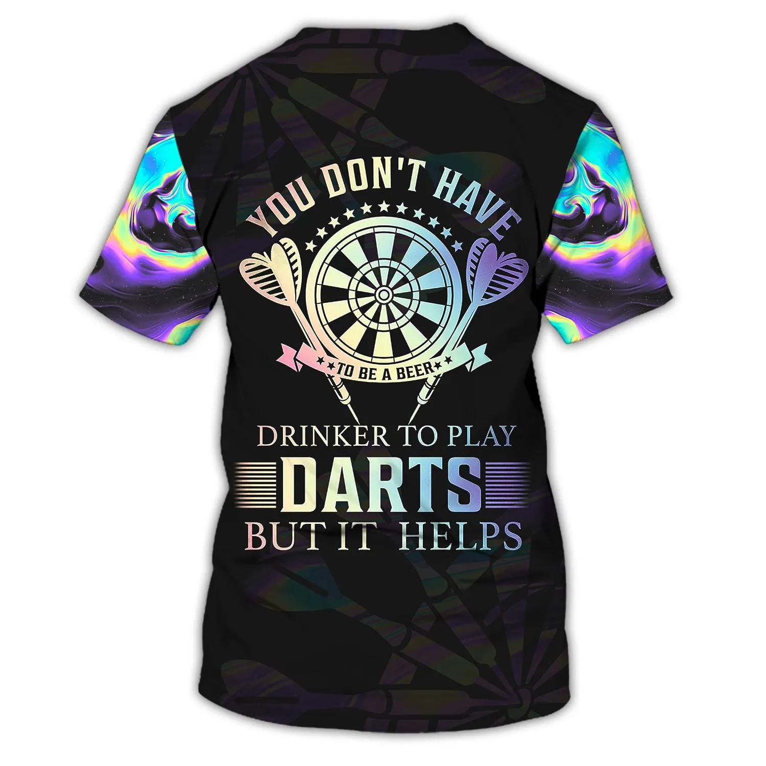 Personalized Name You Don't Have To Be A Beer, Drinker To Play Darts But It Helps 3D Printed Shirts