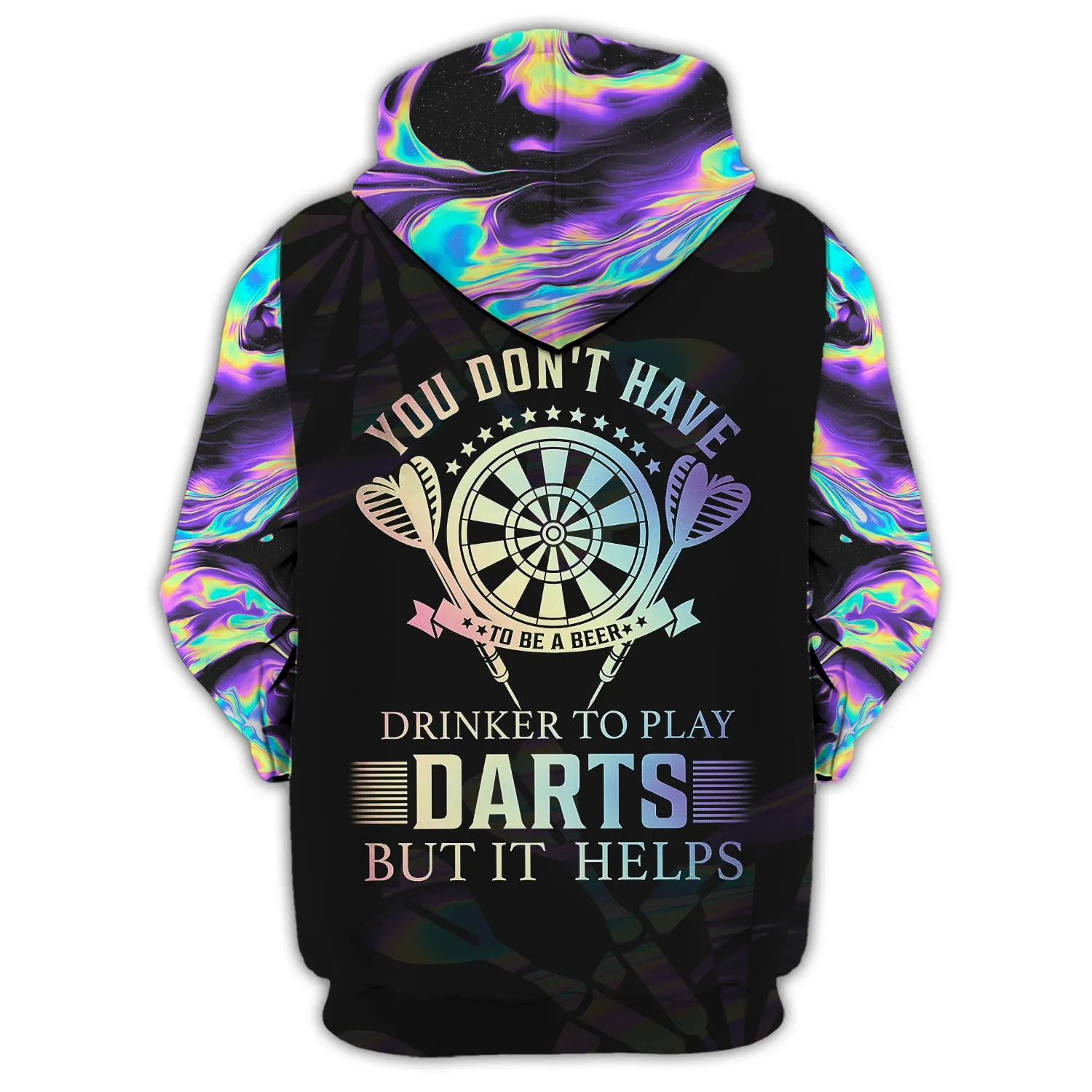 Personalized Name You Don't Have To Be A Beer, Drinker To Play Darts But It Helps 3D Printed Shirts