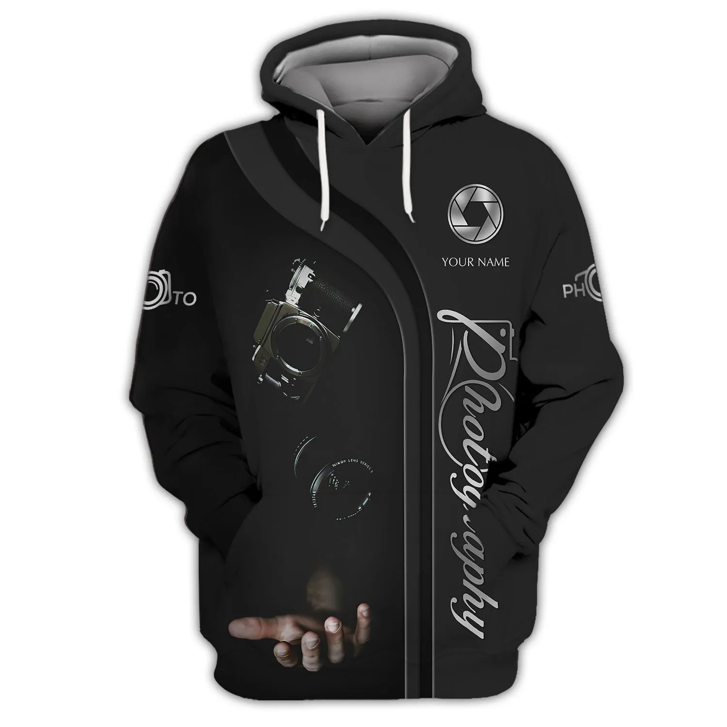 Photography Shirts Custom Photographer Zipper Hoodie, Bomber, Sweater, Polo, Hawaiian,.. Film Camera 3D Shirts