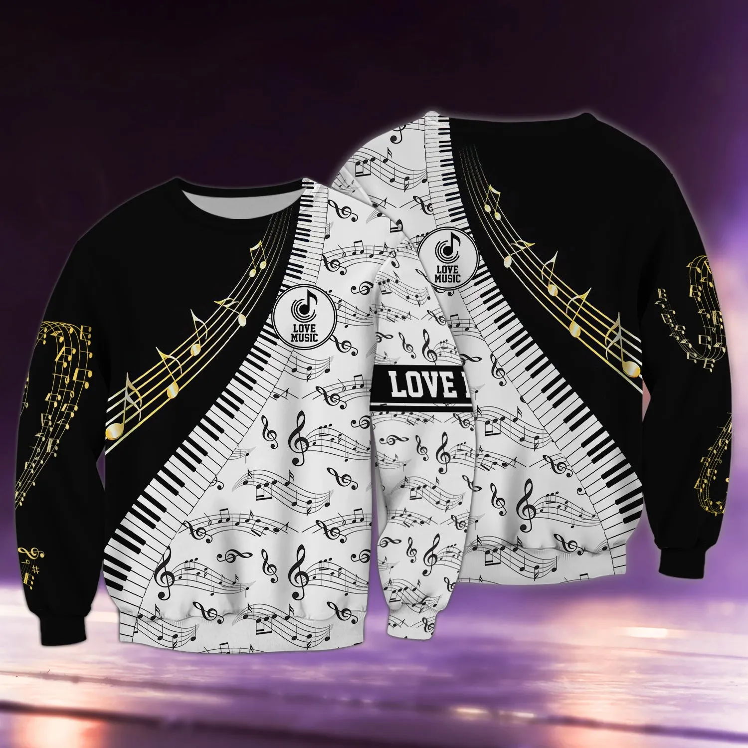 Piano A301 - 3D Full Print Shirts
