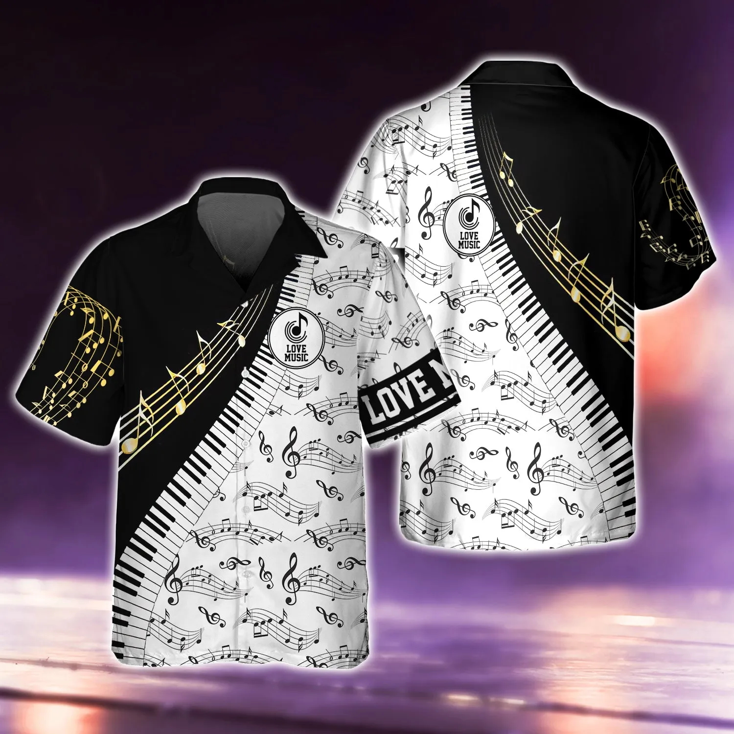 Piano A301 - 3D Full Print Shirts
