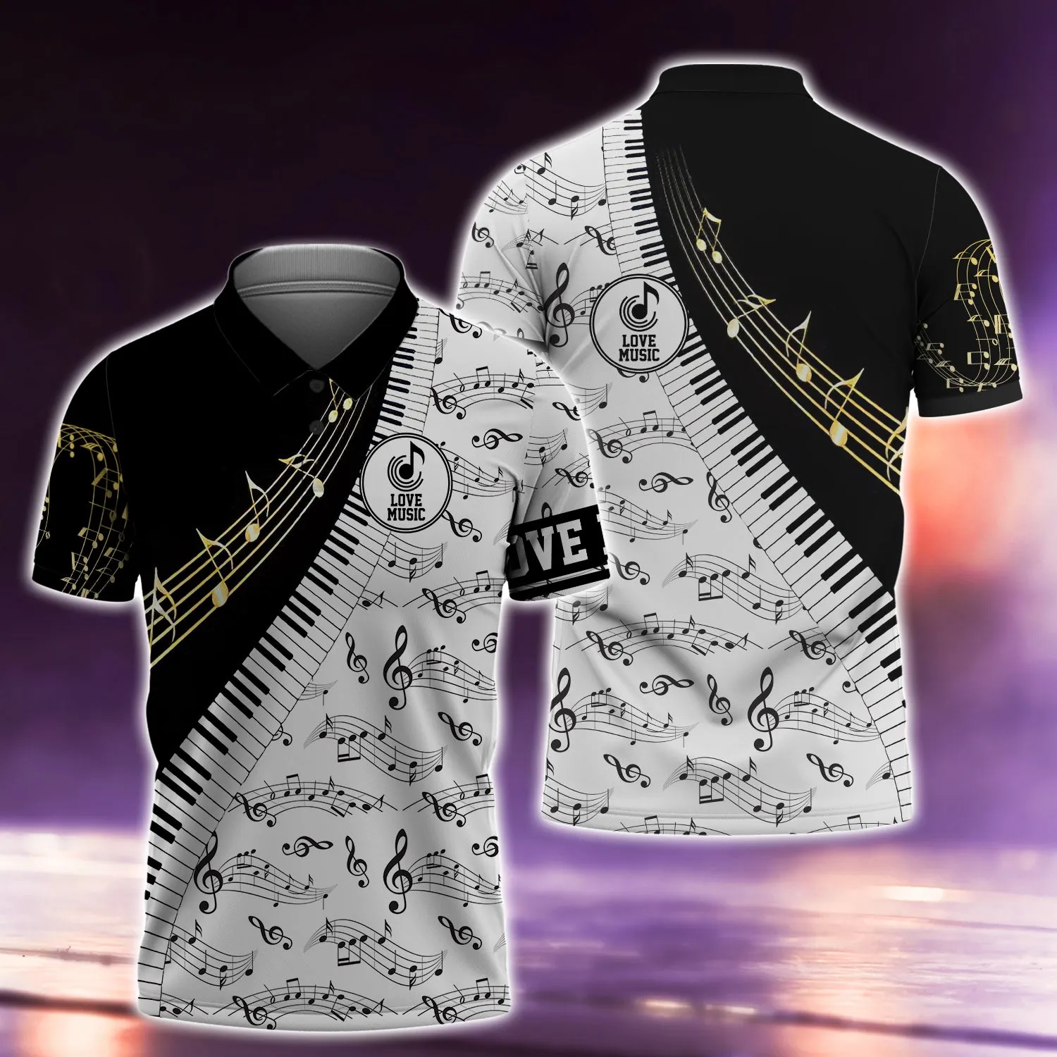 Piano A301 - 3D Full Print Shirts