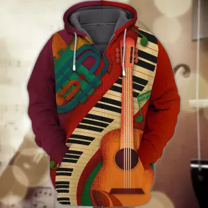 Piano - Red - 3D Full Print - 348