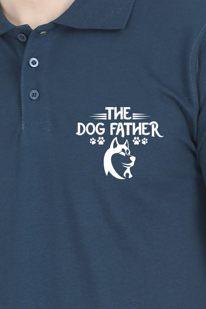 Polo Neck T-Shirt (Men) - Classy Dogfather (7 Colours)
