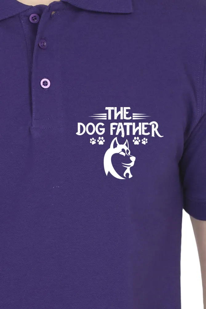 Polo Neck T-Shirt (Men) - Classy Dogfather (7 Colours)