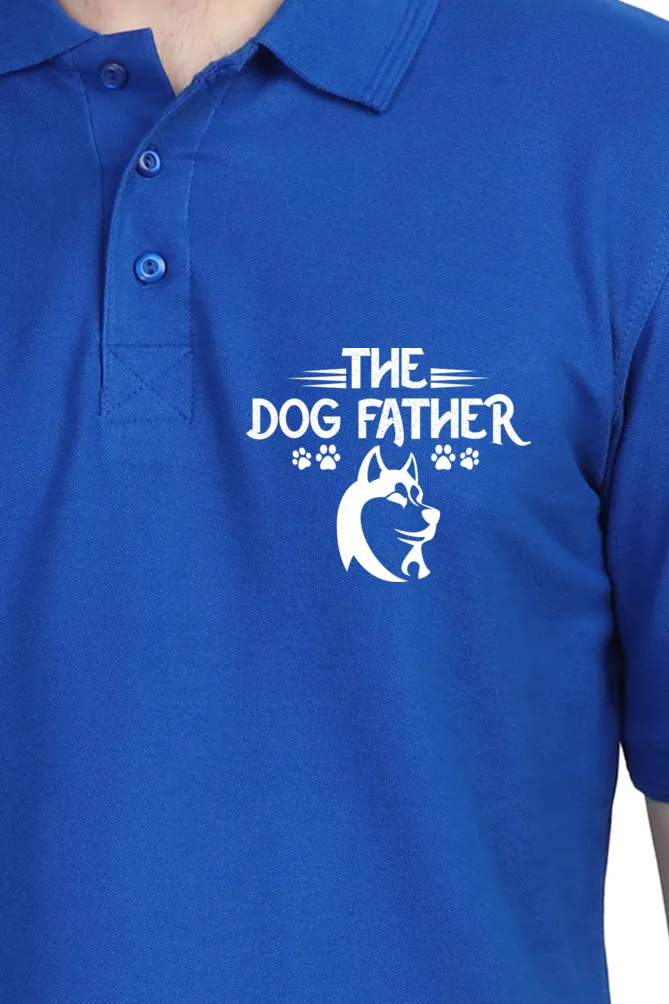 Polo Neck T-Shirt (Men) - Classy Dogfather (7 Colours)