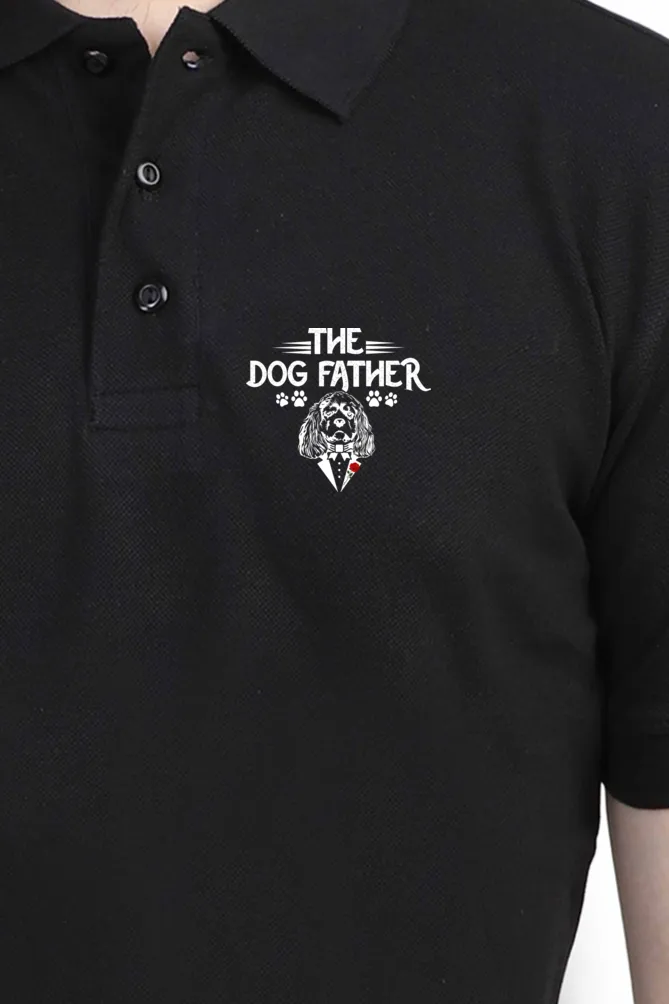 Polo Neck T-Shirt (Men) - The Dogfather (7 Colours)