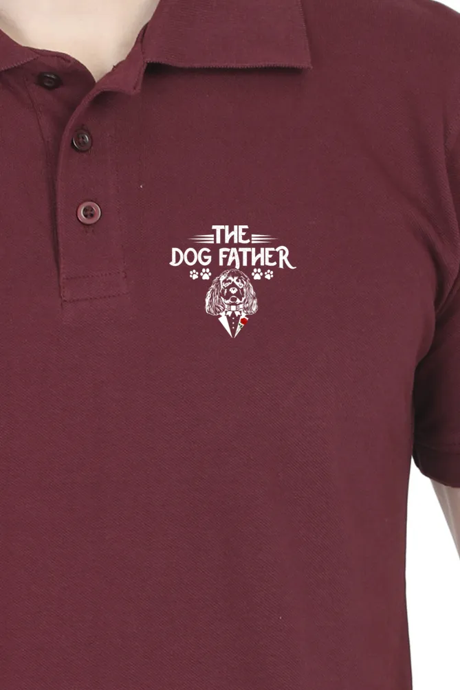 Polo Neck T-Shirt (Men) - The Dogfather (7 Colours)