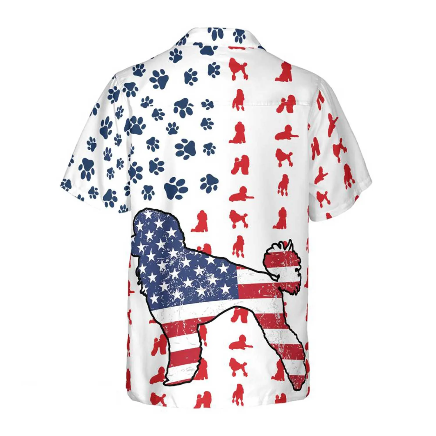 Poodle Aloha Hawaiian Shirts For Summer, Poodles American Flag Hawaiian Shirt For Men Women, Gift For Dog Lovers, 4th Of July Party, Independence Day