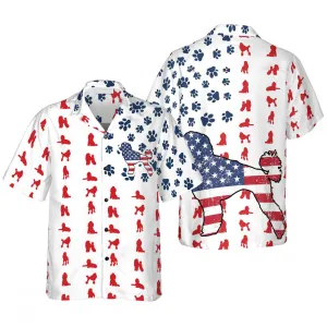 Poodle Aloha Hawaiian Shirts For Summer, Poodles American Flag Hawaiian Shirt For Men Women, Gift For Dog Lovers, 4th Of July Party, Independence Day
