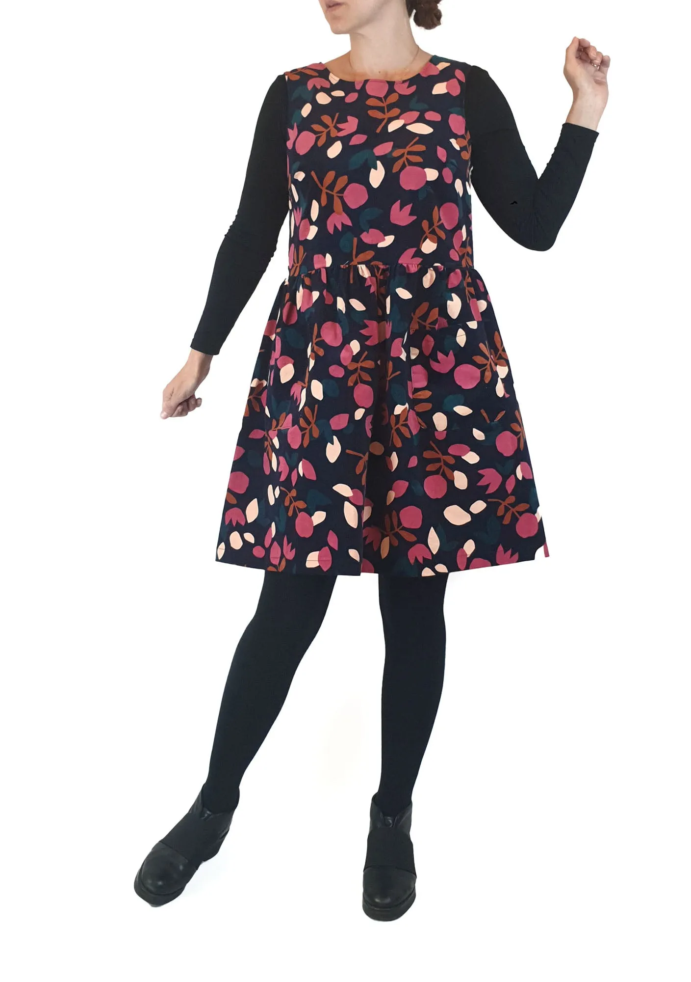 Princess Highway sleeveless floral cord dress size 8