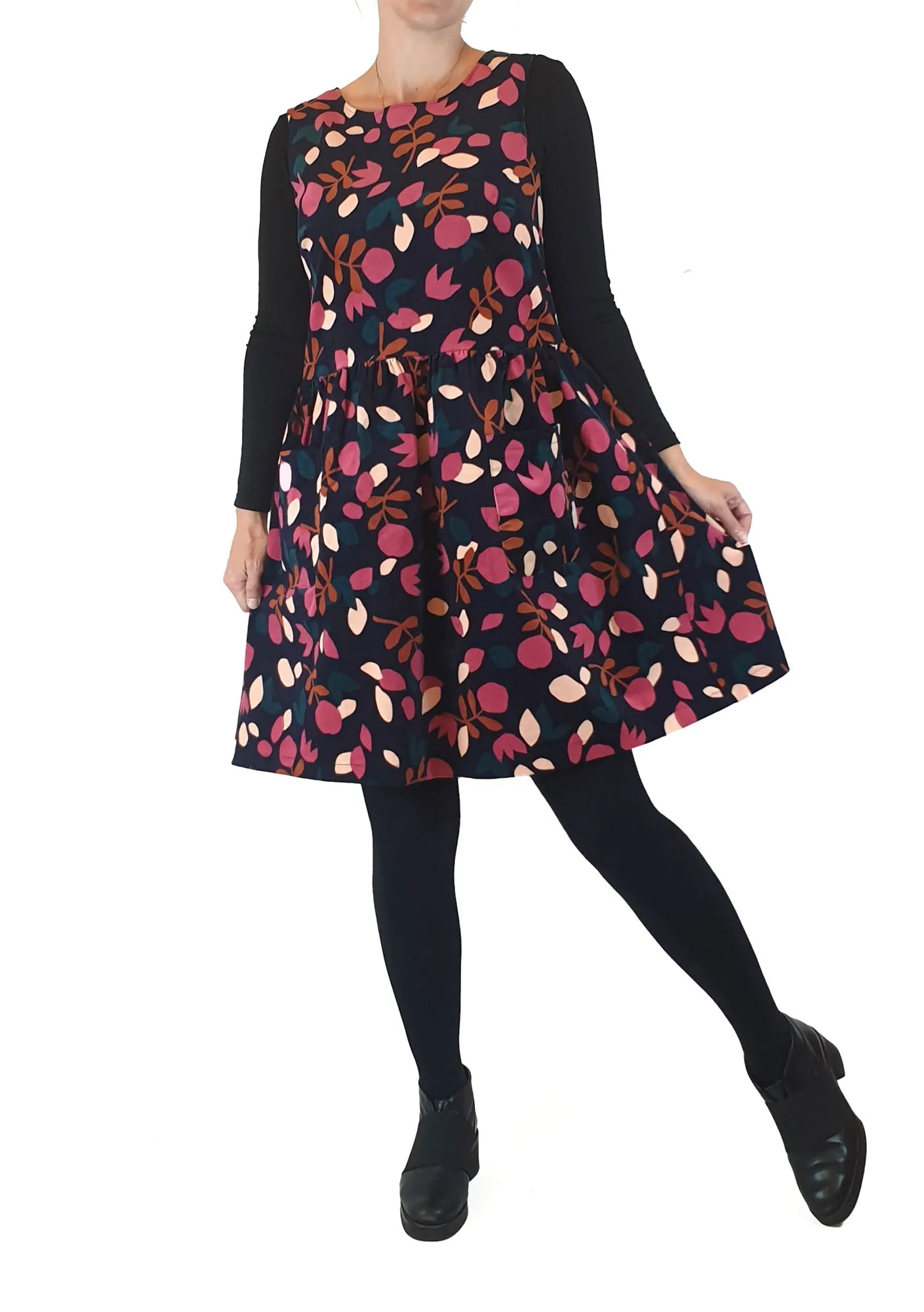 Princess Highway sleeveless floral cord dress size 8