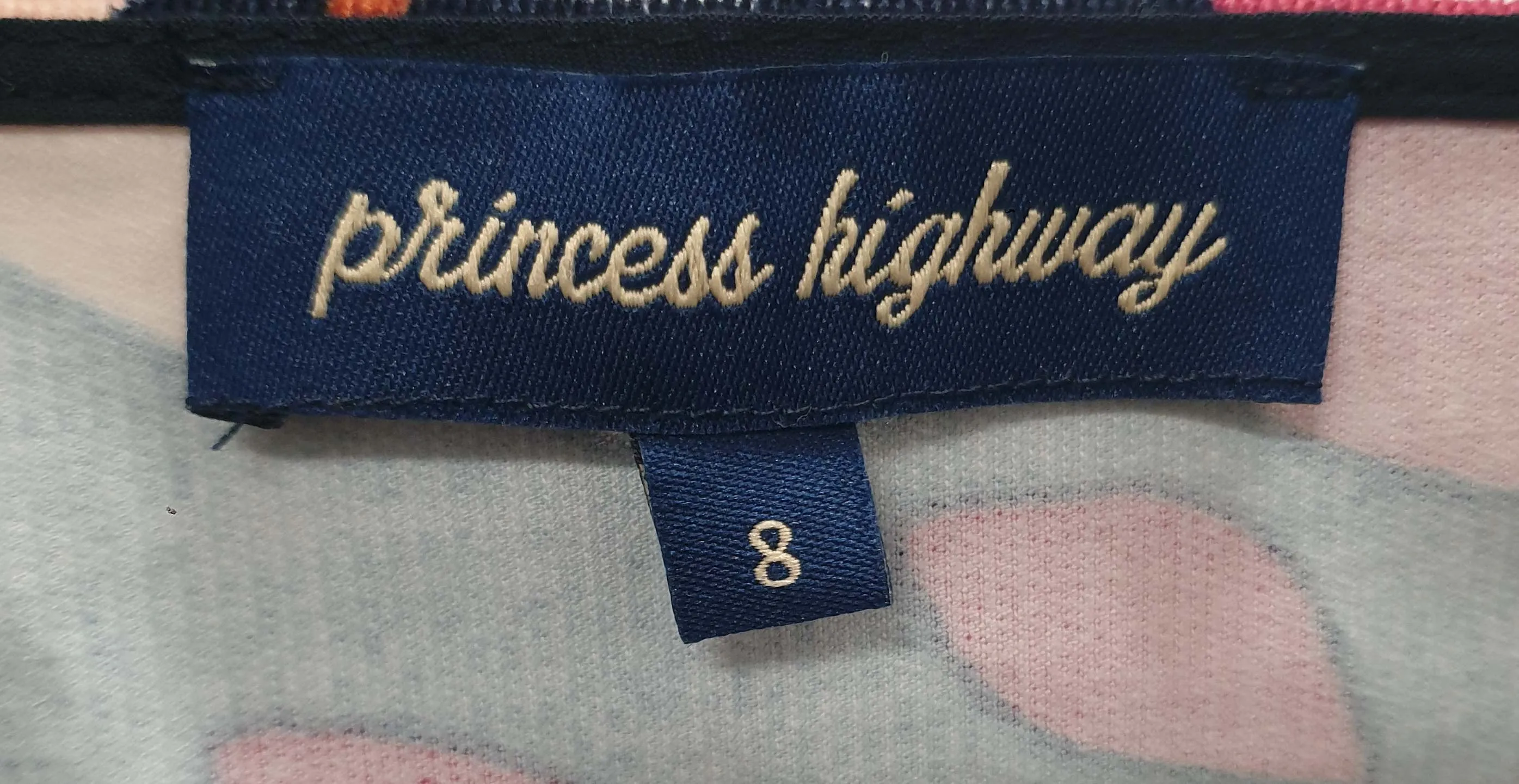 Princess Highway sleeveless floral cord dress size 8