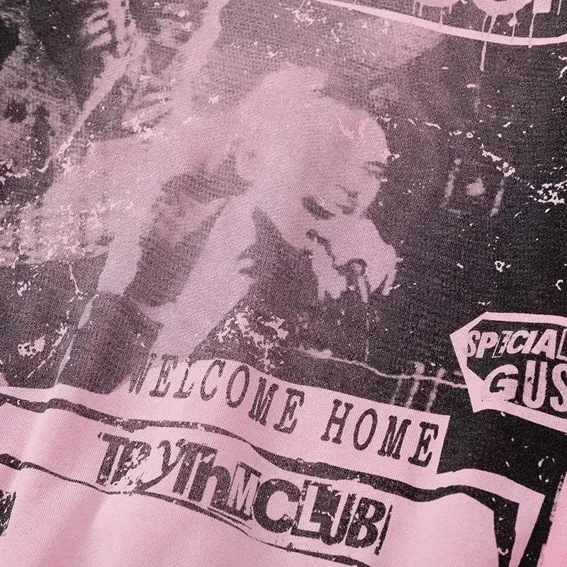 Punk Party Singing Band Y2K Hoodie for Bold Streetwear Style